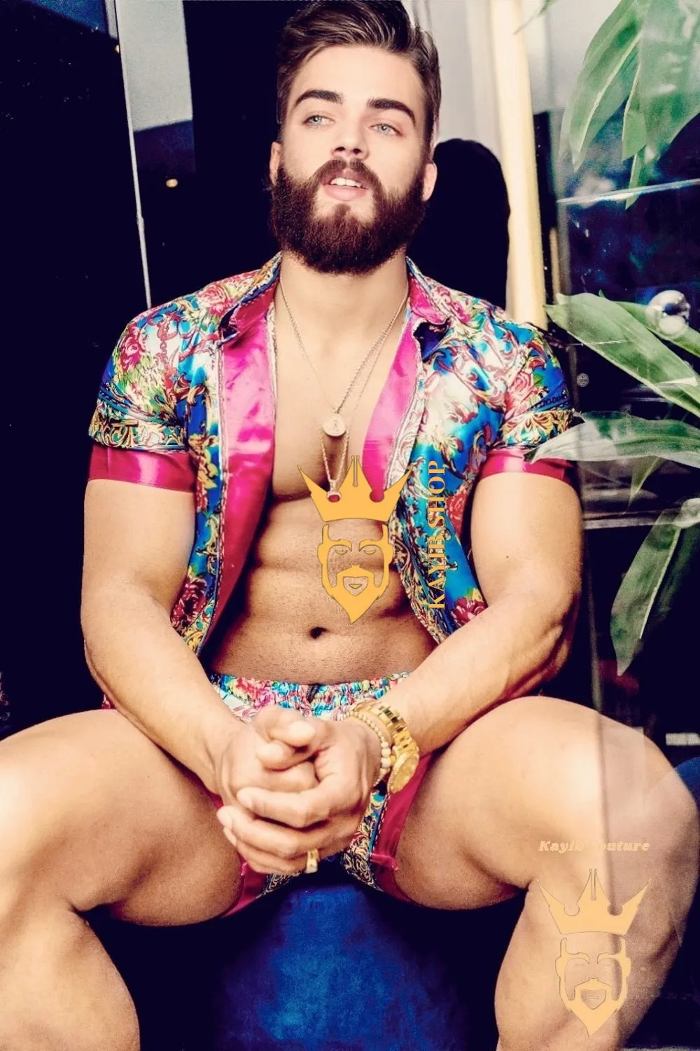 Barocco Print Silk Set - Elevate Your Summer Style with Luxurious Comfort and Personalized Fit