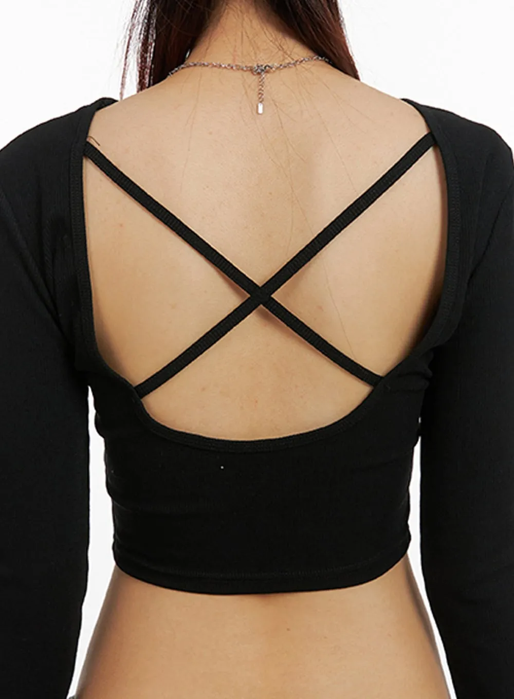 Cross Back Slim Fit Top IY410