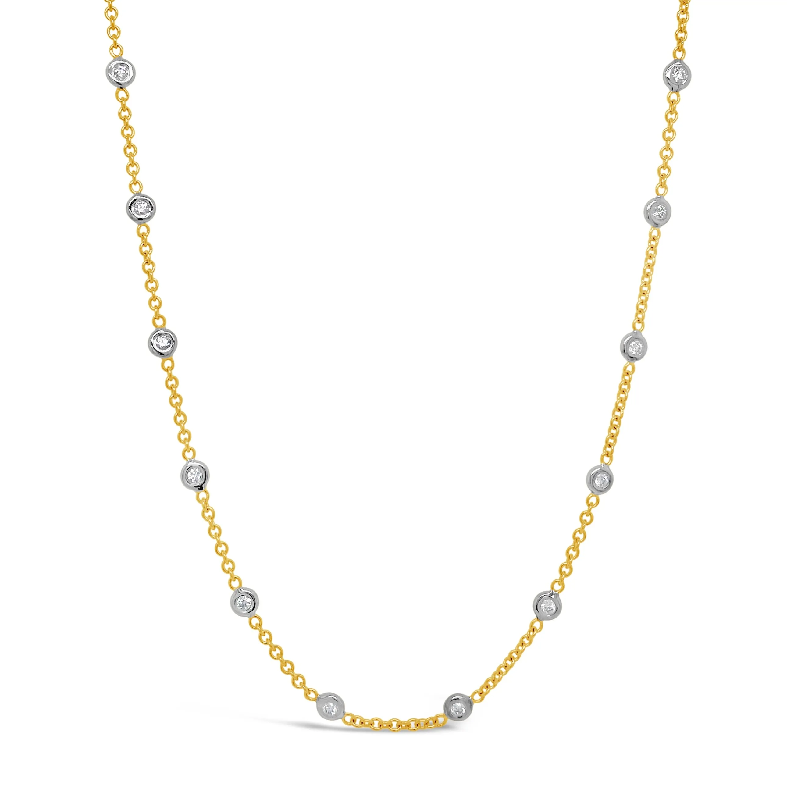 Diamond Micro Bezel Necklace