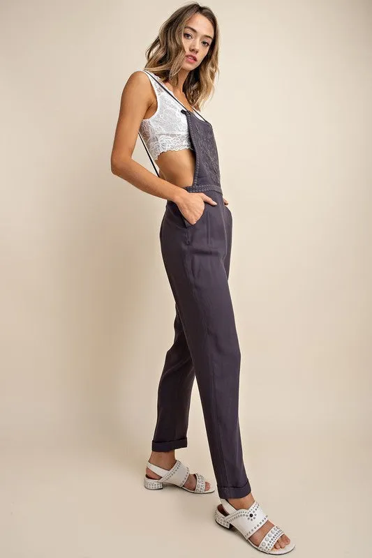 Embroidered Overalls