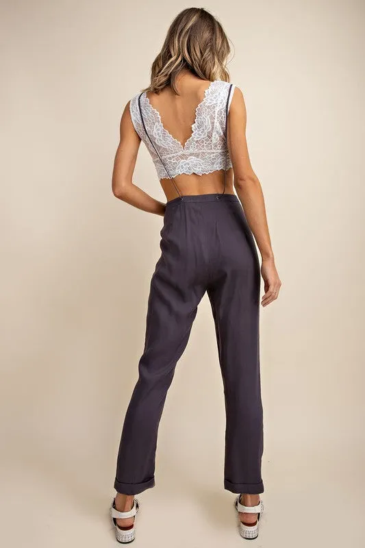Embroidered Overalls