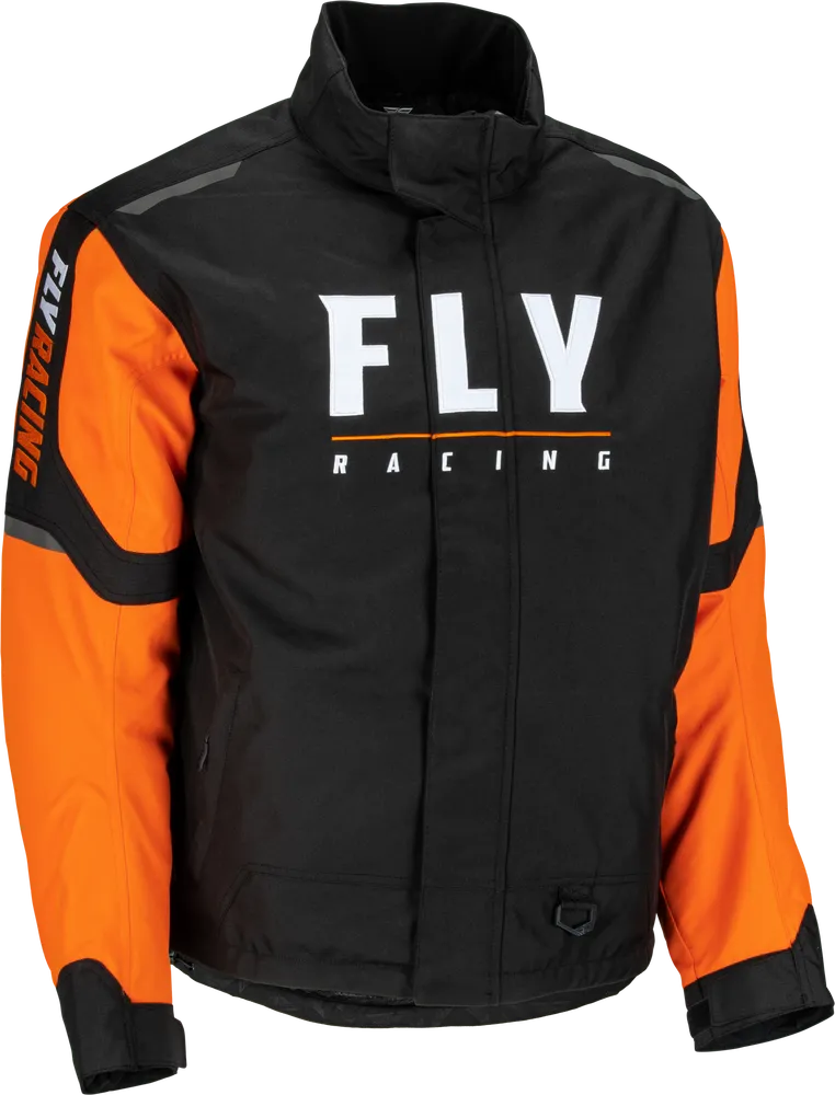 Fly Racing Outpost Snowmobile Jacket Orange Black