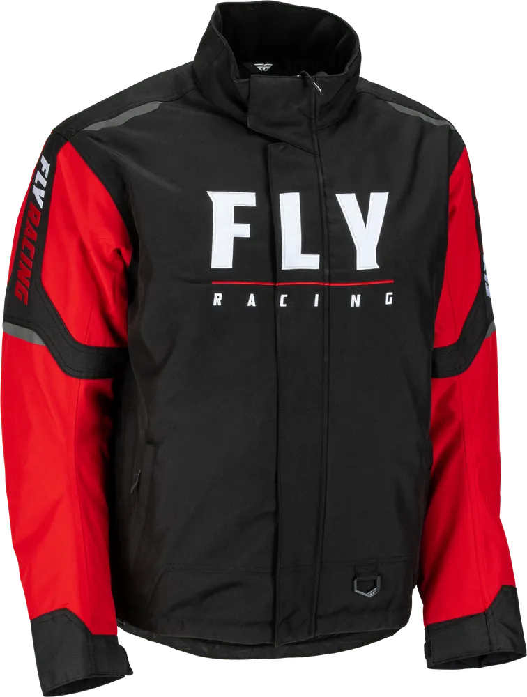Fly Racing Outpost Snowmobile Jacket Red Black