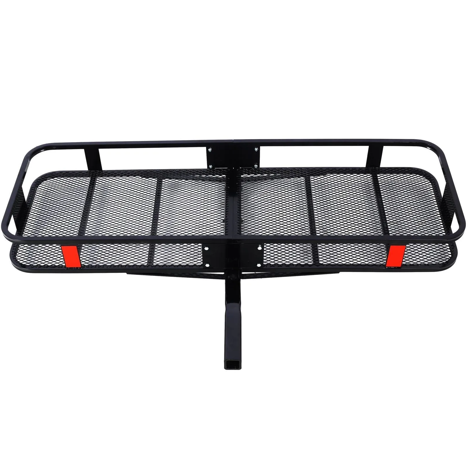 Hitch Mount Cargo Carrier Basket 60" X 21" X 6" Waterproof Cargo Bag 16 Cubic Feet(56" 20" 20"),Hauling Weight Capacity of 500 Lbs and A Folding Arm.with Hitch Stabilizer,Net and Straps