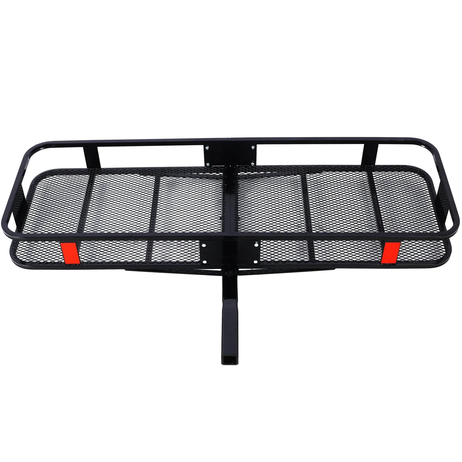 Hitch Mount Cargo Carrier Basket 60" X 21" X 6" Waterproof Cargo Bag 16 Cubic Feet(56" 20" 20"),Hauling Weight Capacity of 500 Lbs and A Folding Arm.with Hitch Stabilizer,Net and Straps