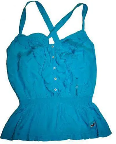 Hollister Betty Blue Cross Back Tops