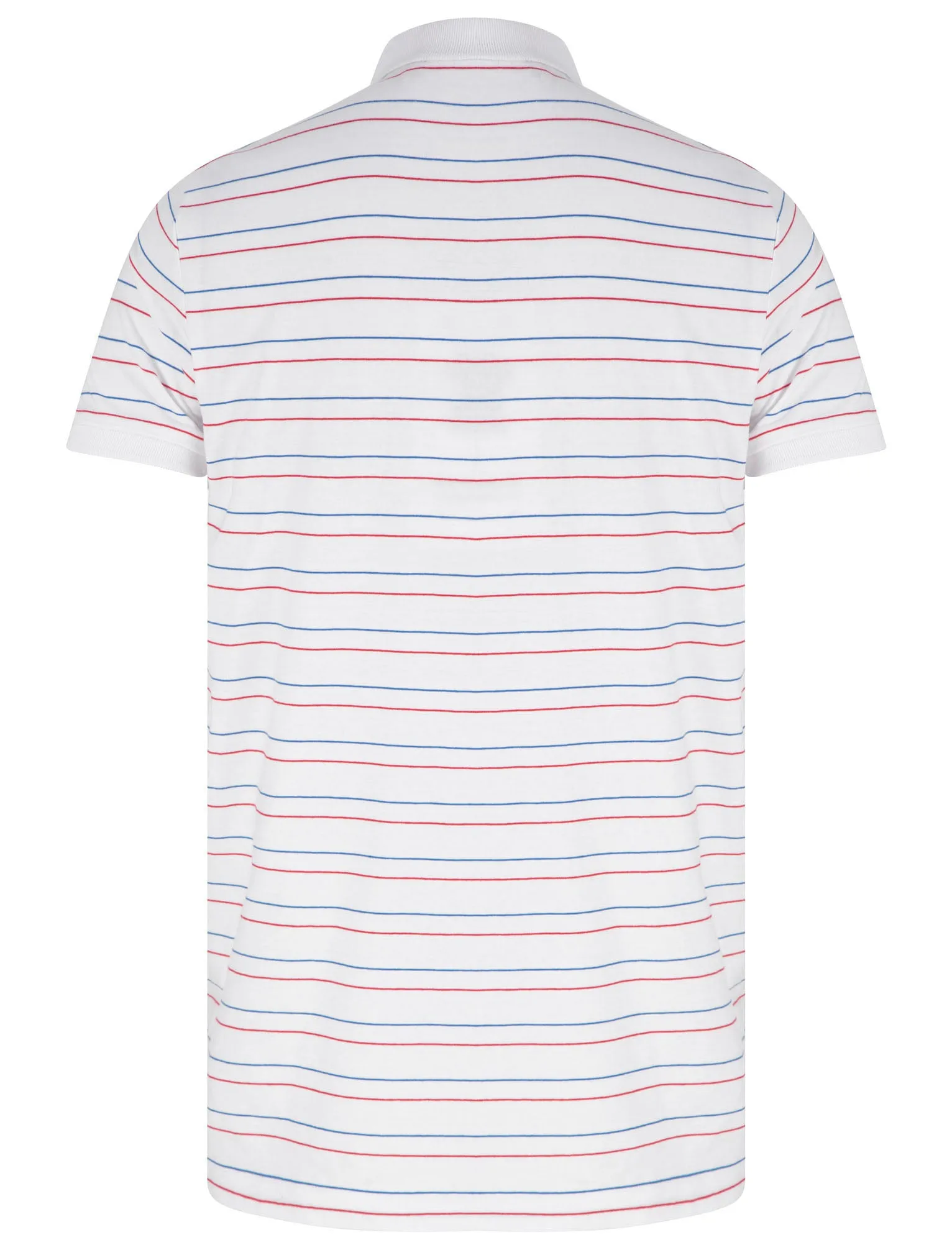 Hugo Pin Stripe Cotton Jersey Polo Shirt In Optic White - Le Shark