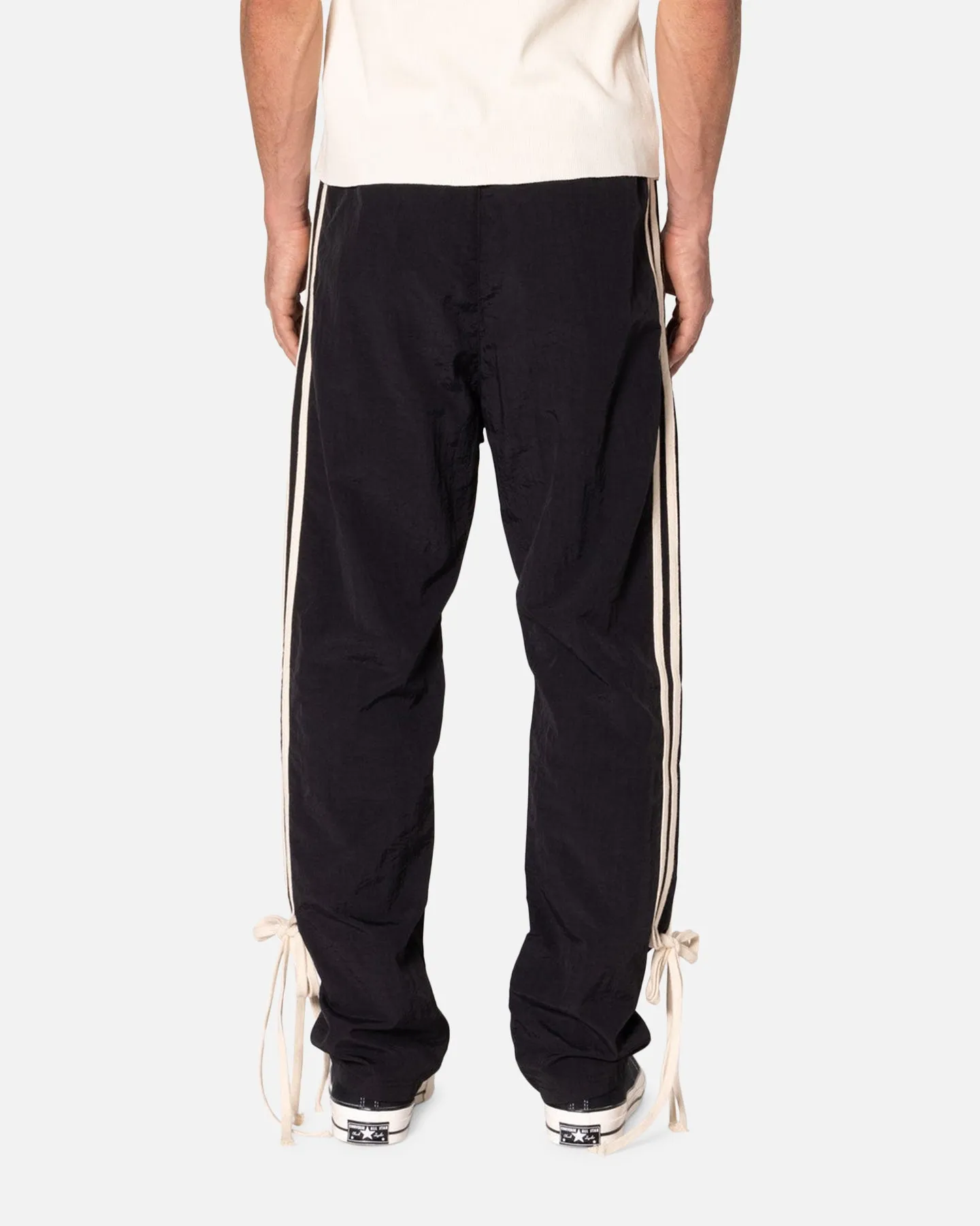 MNML Tied Stripe Track Pants Black