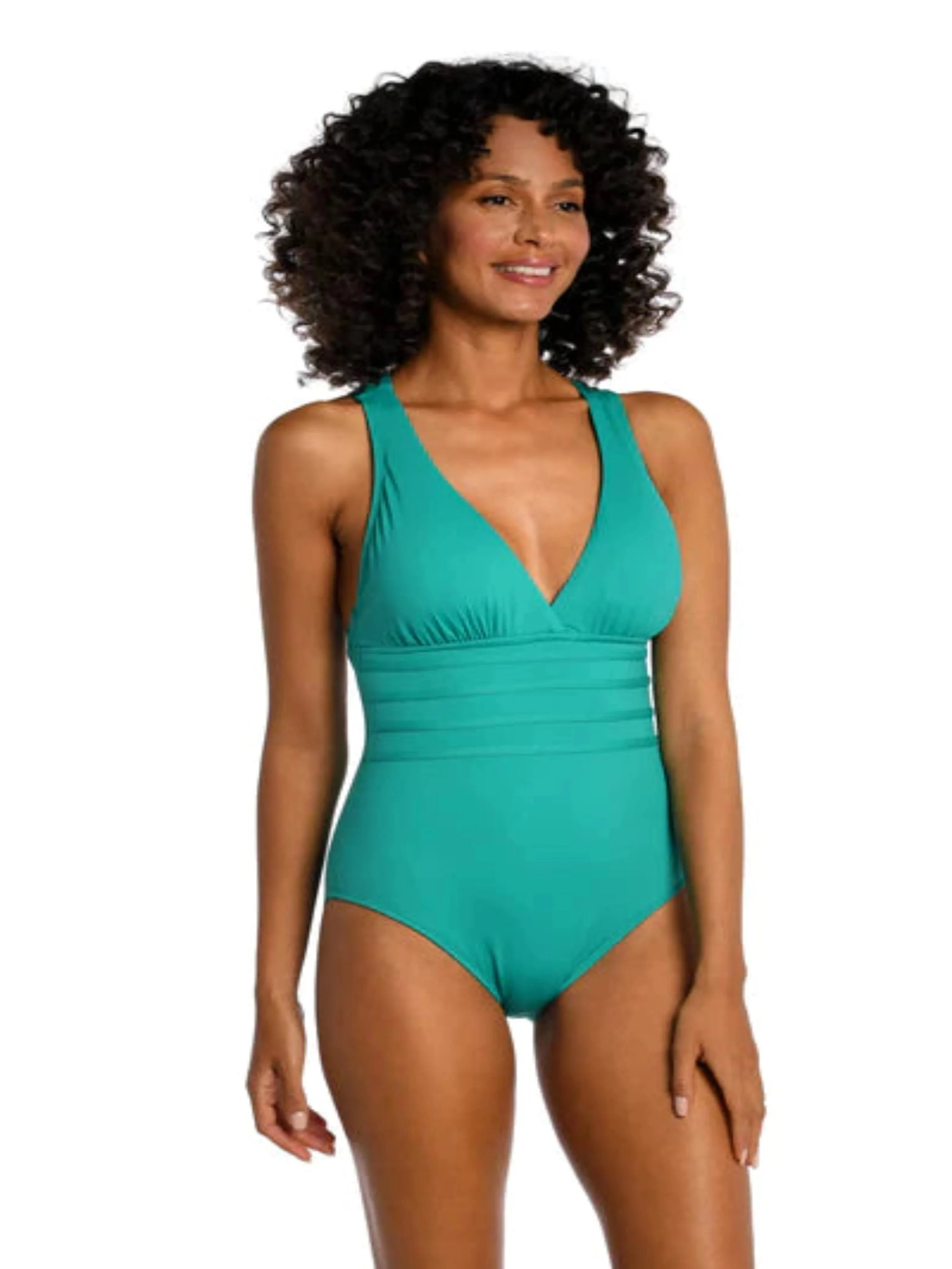 Multi Strap Cross Back One Piece Swimsuit