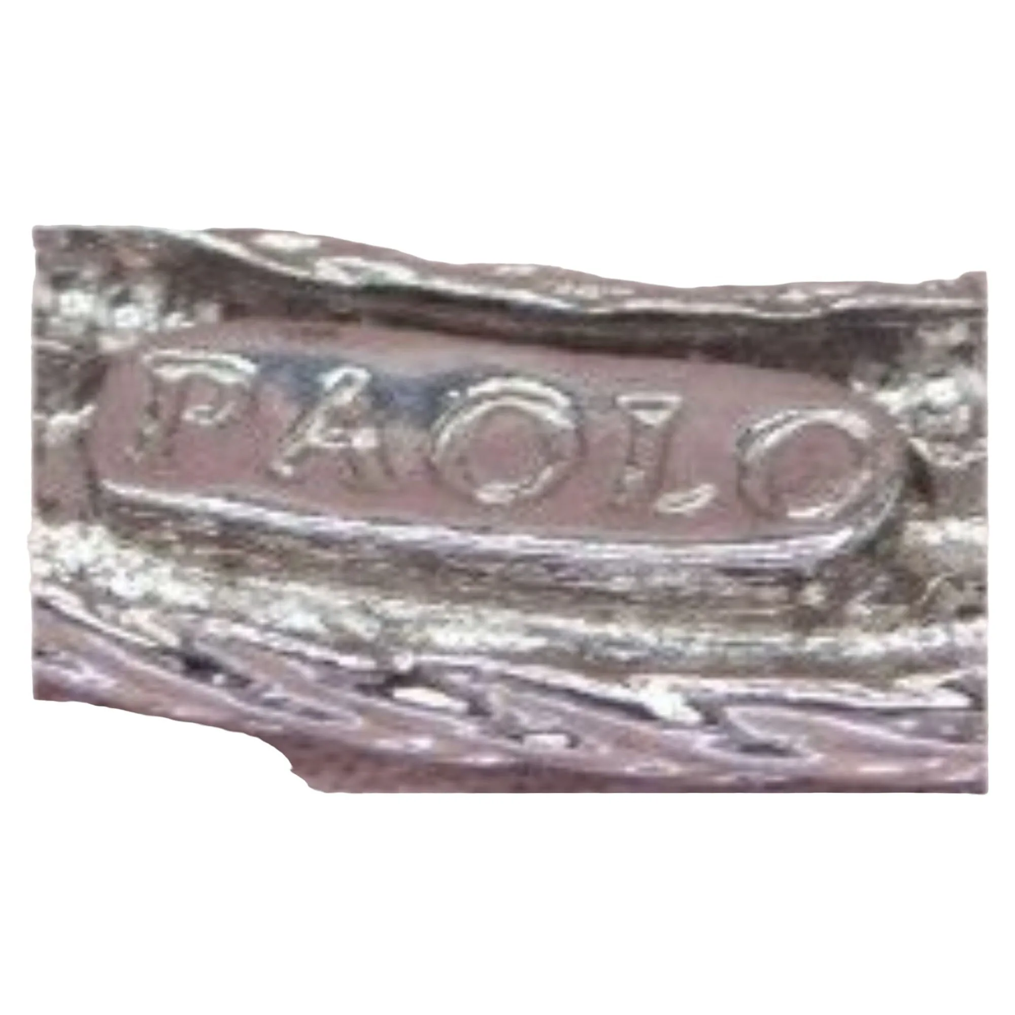 Paolo Gucci, 17" long , two-tone necklace made from interlocking, polished, gold, 'Gucci' mariner and brushed silver rope links