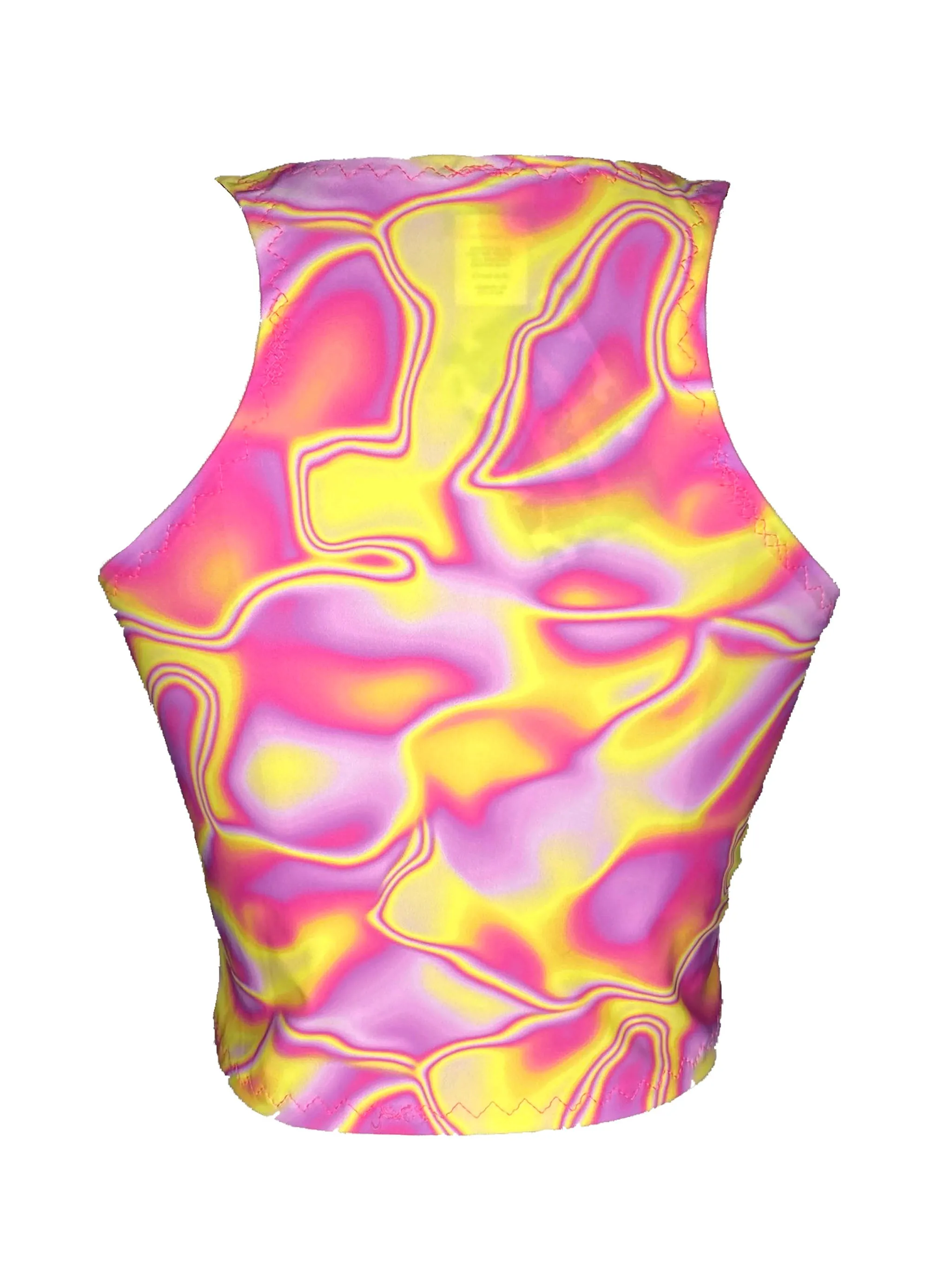 Pink Lemonade Racer Crop Top