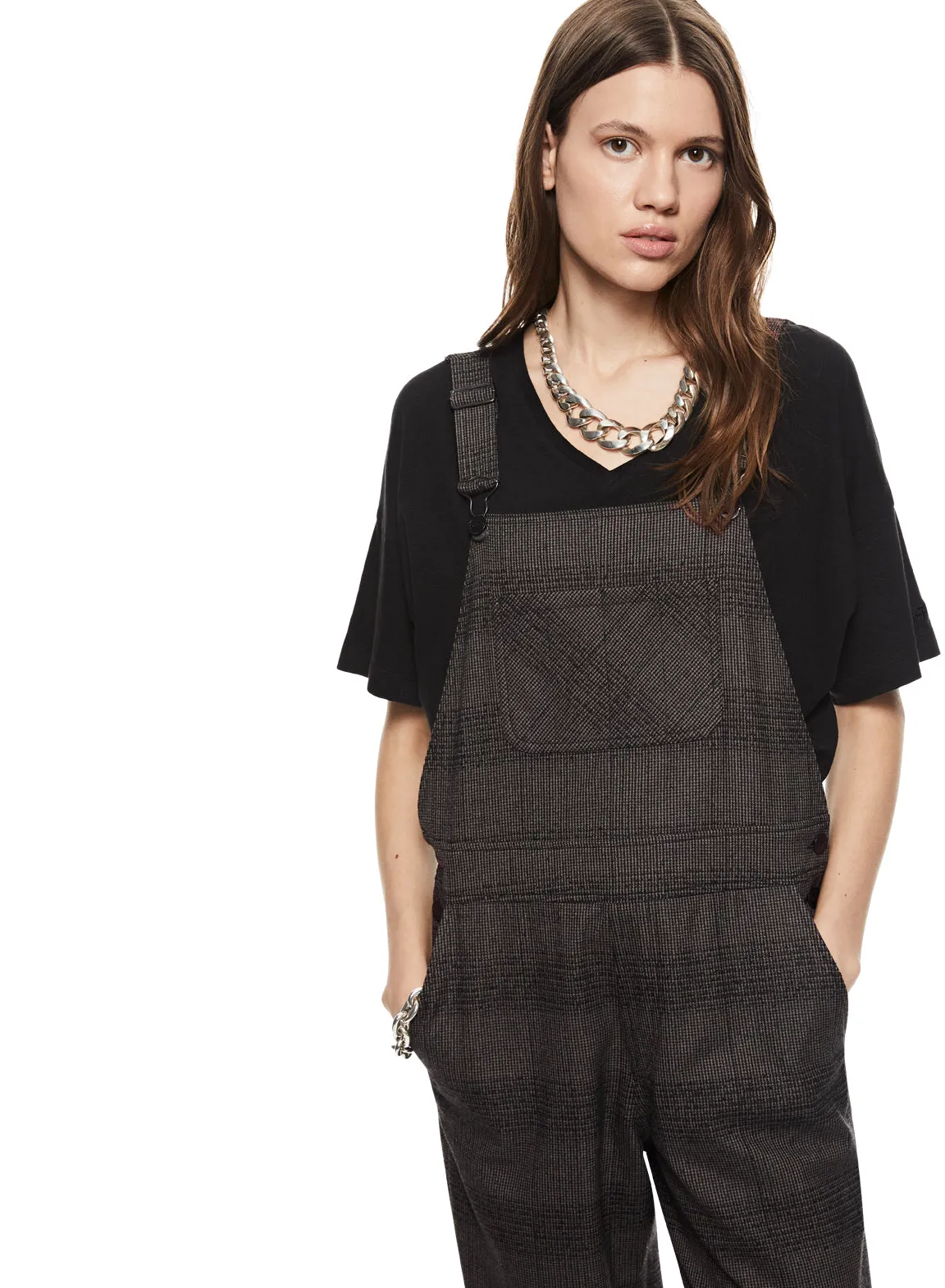 Plaid Overalls