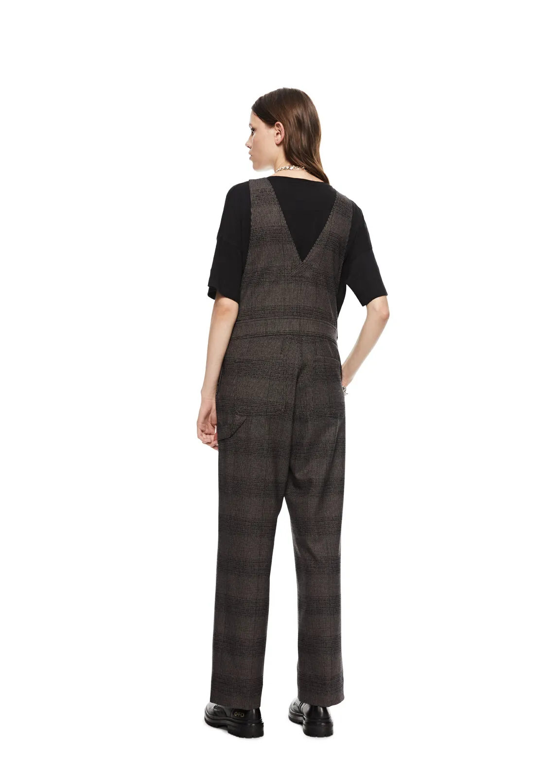 Plaid Overalls