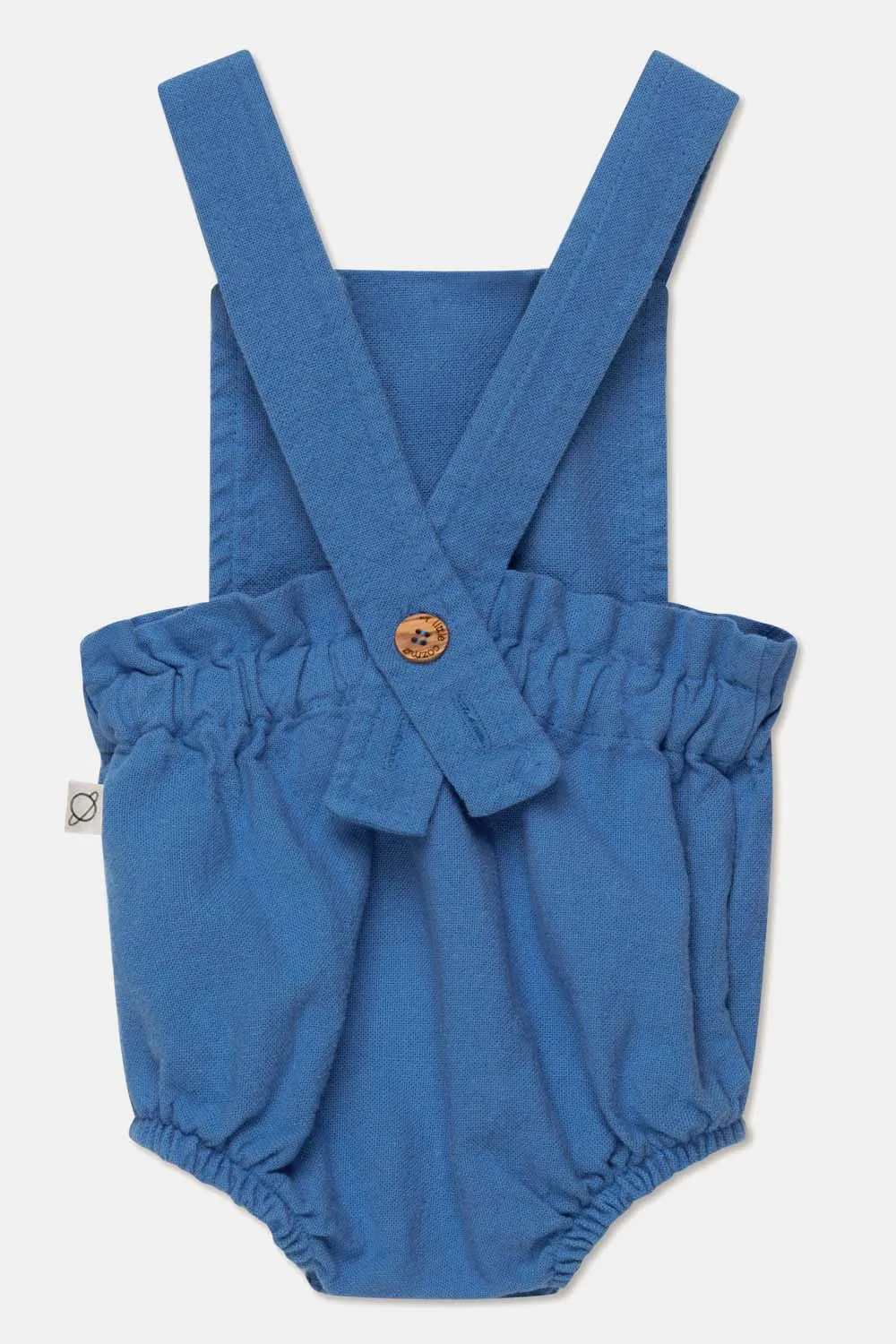 RUSTIC COTTON SMOCKED BABY OVERALLS