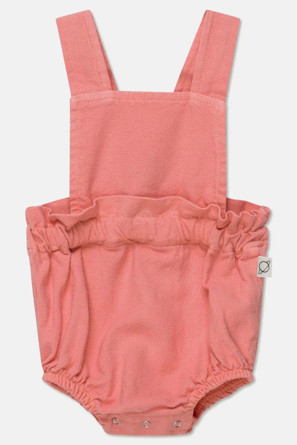 RUSTIC COTTON SMOCKED BABY OVERALLS