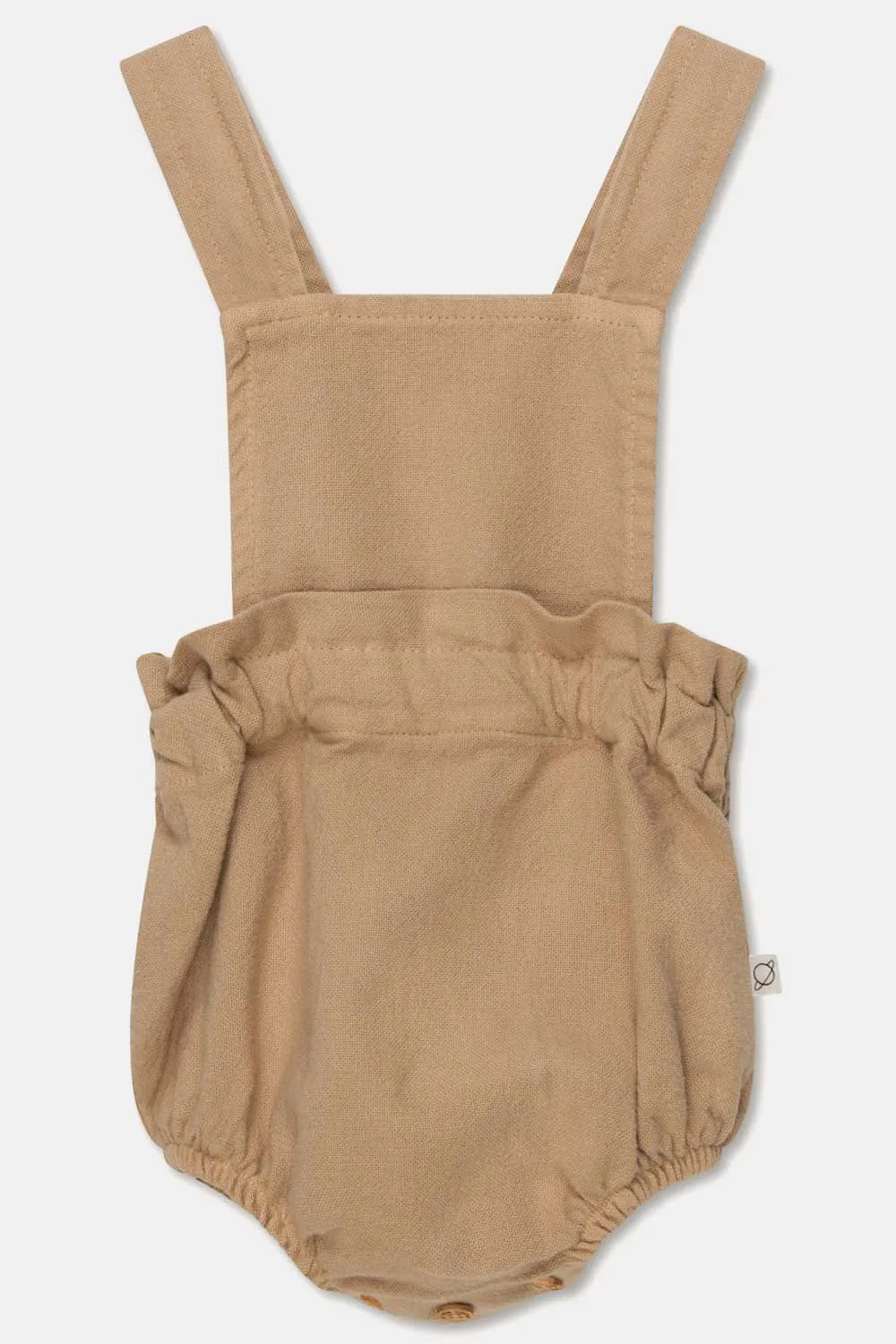 RUSTIC COTTON SMOCKED BABY OVERALLS