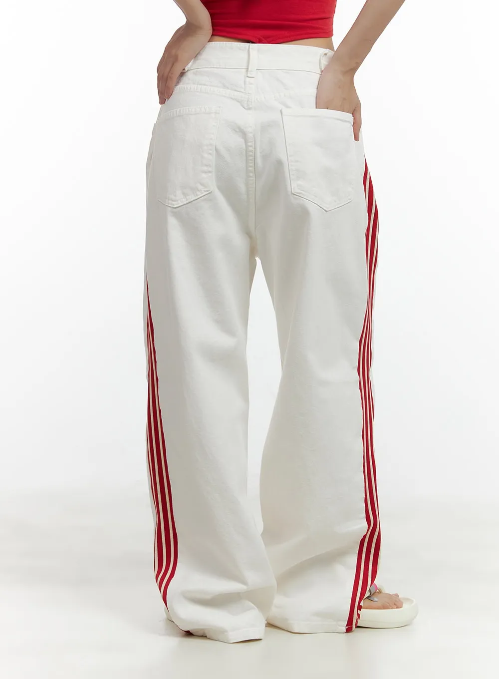 Side Stripe Cotton Pants CL410