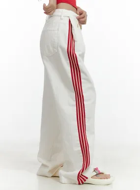 Side Stripe Cotton Pants CL410
