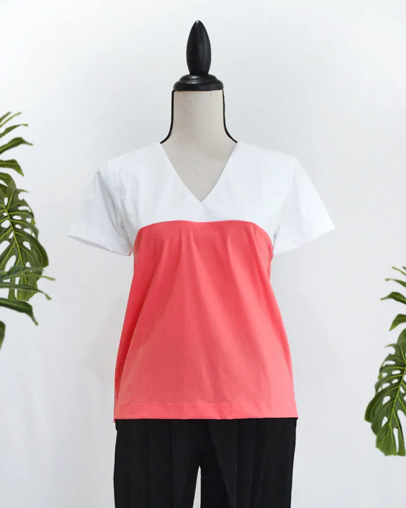 Taryn Two-Tone Top