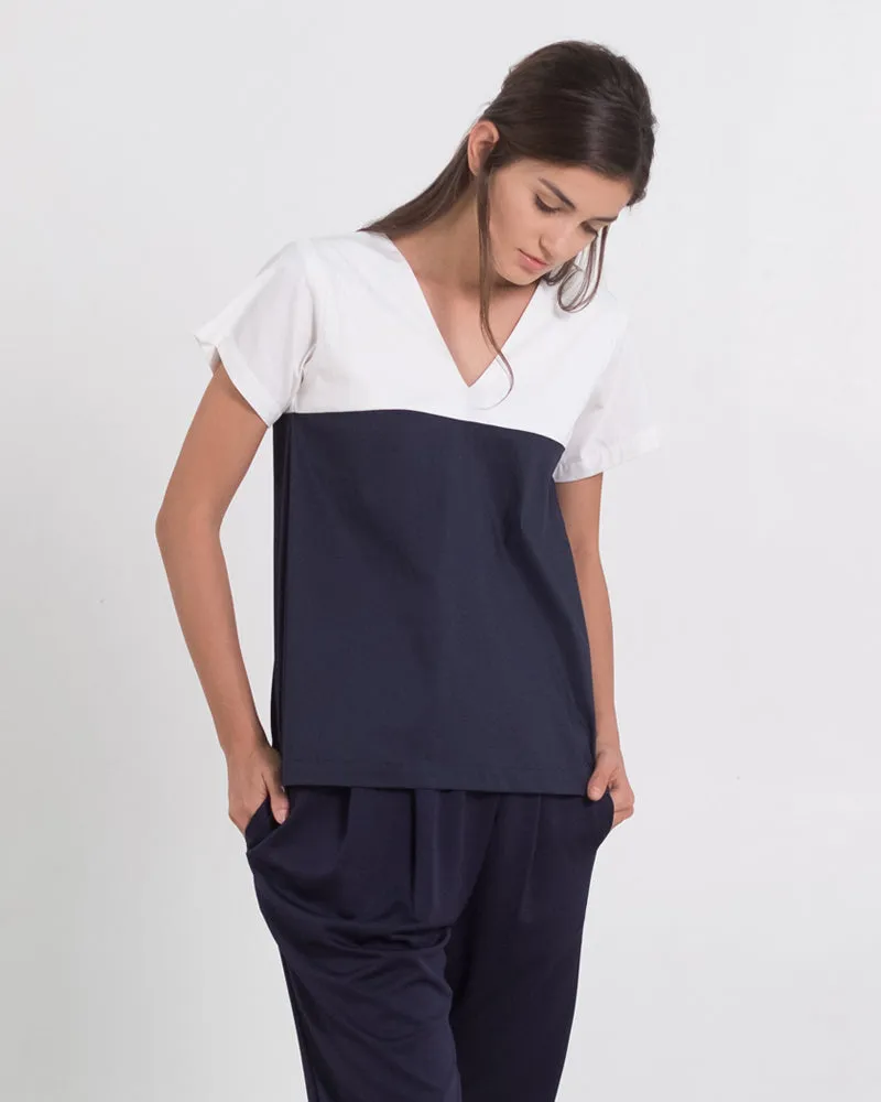 Taryn Two-Tone Top