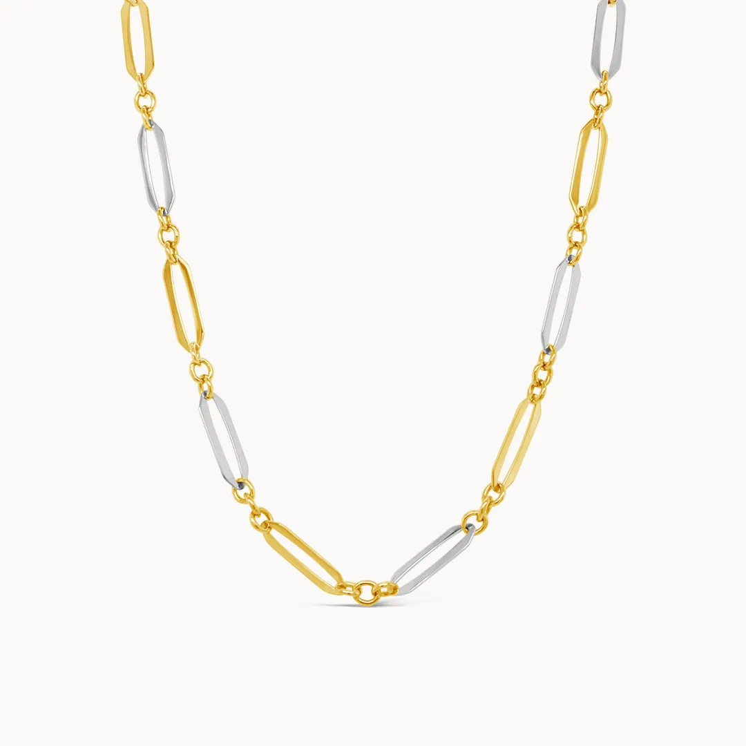 Two-Tone Long Link Chain