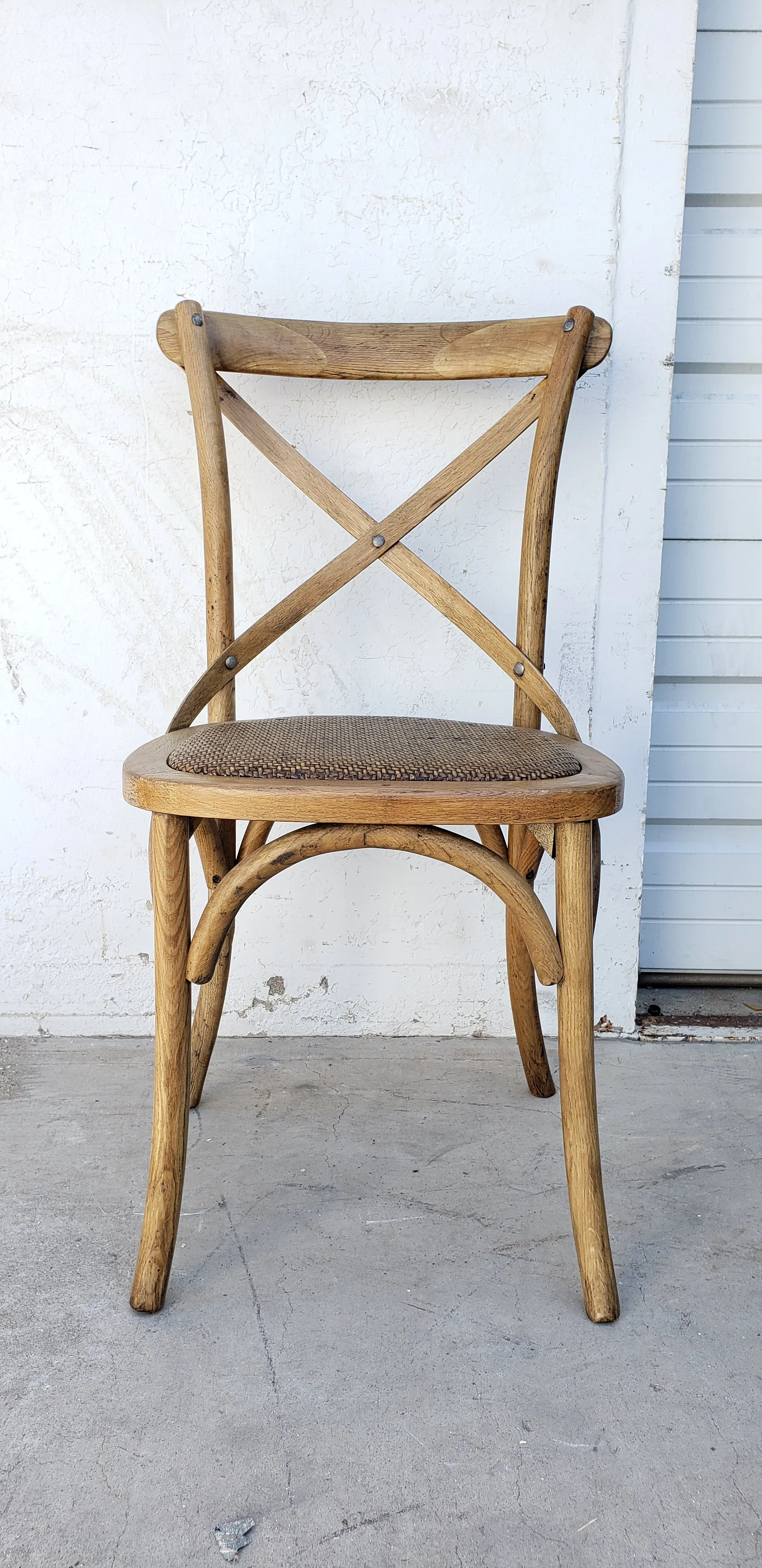 Wood Cross Back Dining Chair